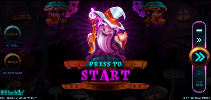 Fire Gnomes 2 Magic Wheel – bonuso žaidimo paleidimas