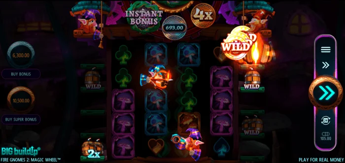 Fire Gnomes 2 Magic Wheel – simbolių lentelė